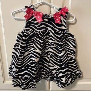 Rare Edition zebra print corduroy dress